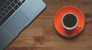 laptop and coffee